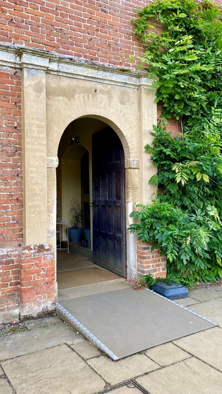 Doorway into the Stables Cafe at Blickling Estate